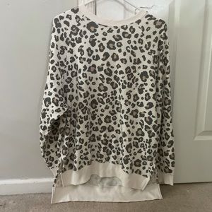 american eagle leopard sweater